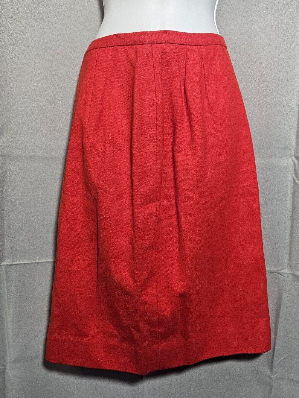 Jantzen Vintage Retro 60s Classic Preppy Virgin Wool Pencil Midi Skirt Sz 16